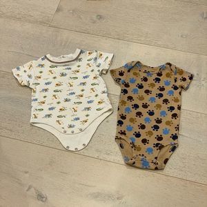 Pair of Baby Boy’s Onesies in Size 9 months